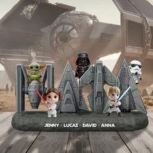 Load image into Gallery viewer, &quot;Celebrate Mom’s Galactic Love!&quot; - Personalized Plaque for Mom - Perfect Gift for Her, Grandma, and More Shaped Plaques PopCulturePrints
