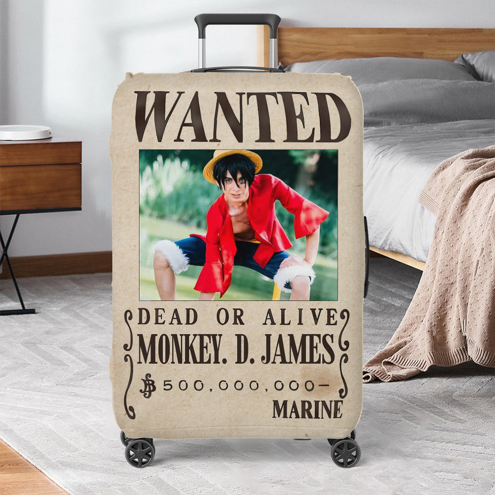 Custom Manga Fan Luggage Cover - Wanted Poster Design Luggage Covers PopCulturePrints