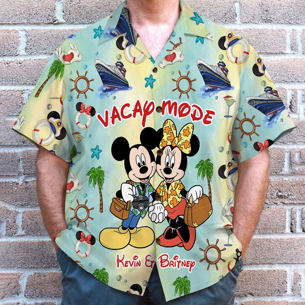 Personalized Hawaiian Shirt for Couples - Vacation Mode Hawaiian Shirts PopCulturePrints