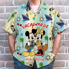 Load image into Gallery viewer, Personalized Hawaiian Shirt for Couples - Vacation Mode Hawaiian Shirts PopCulturePrints
