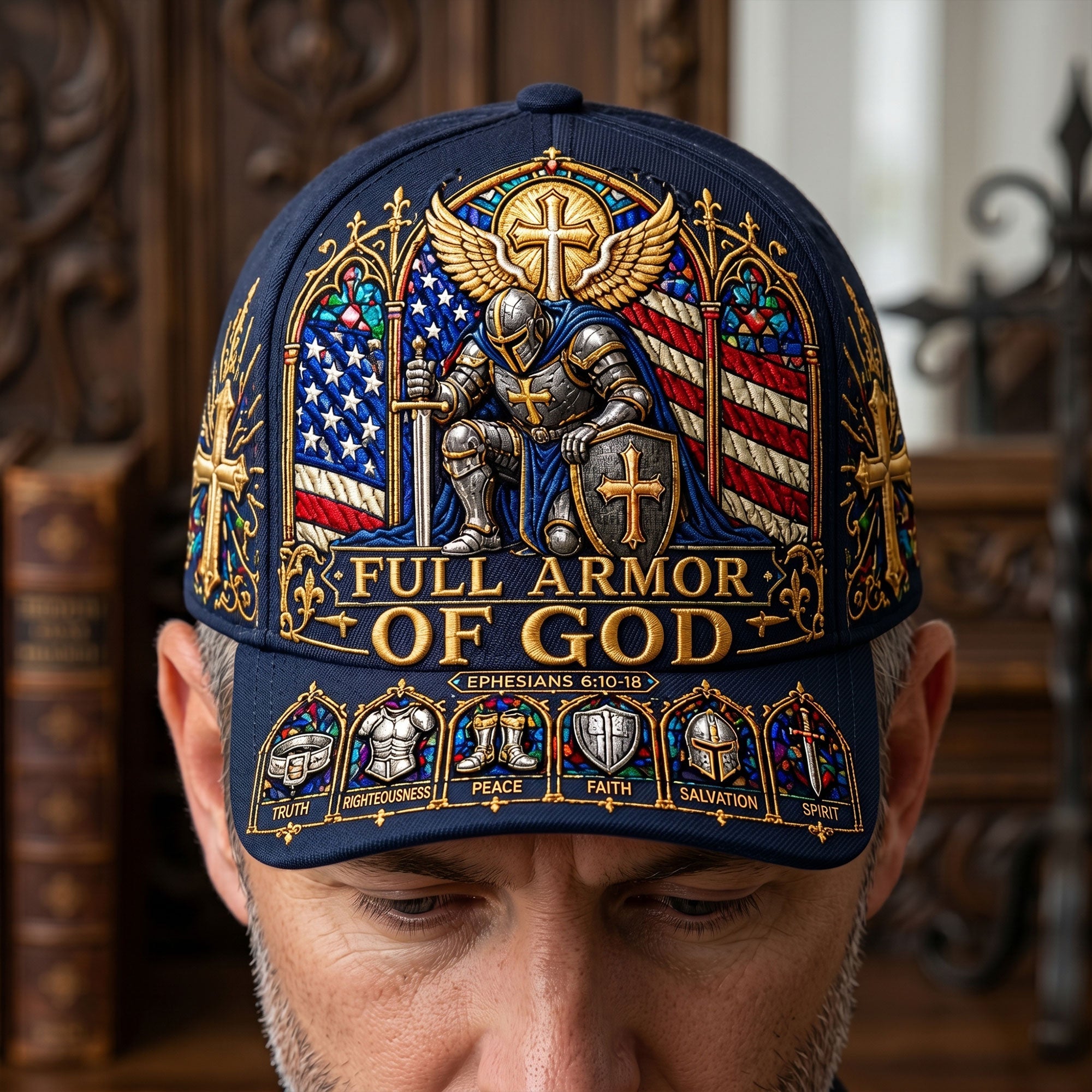 “Wear Your Faith with Pride” - Personalized Armor Of God Classic Cap - Custom Gift for Christians, Friends and Family