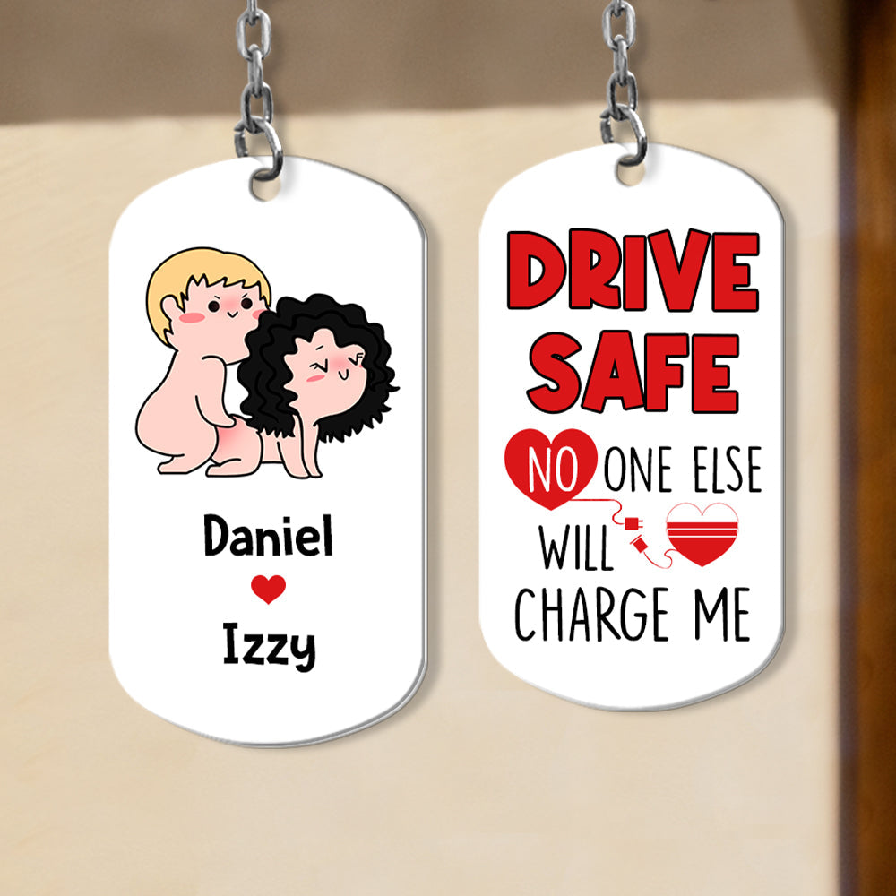 Personalized Couple Keychain - Drive Safe Keychains PopCulturePrints