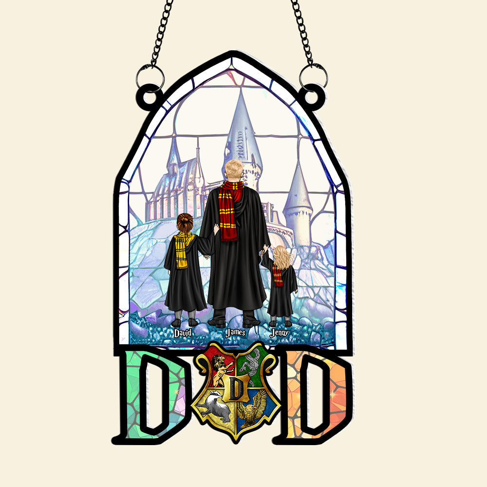 Personalized Harry Potter Family Stained Glass Ornament