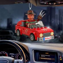 Load image into Gallery viewer, “Rev Up Your Horror Spirit” - Spooky Ride Car Ornament - Personalized Gifts for Horror Movie Fans Ornament PopCulturePrints
