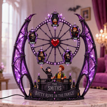 Load image into Gallery viewer, "Batty Runs In The Family" - Halloween Family Light Box - Customizable Gift for Your Spooky Family
