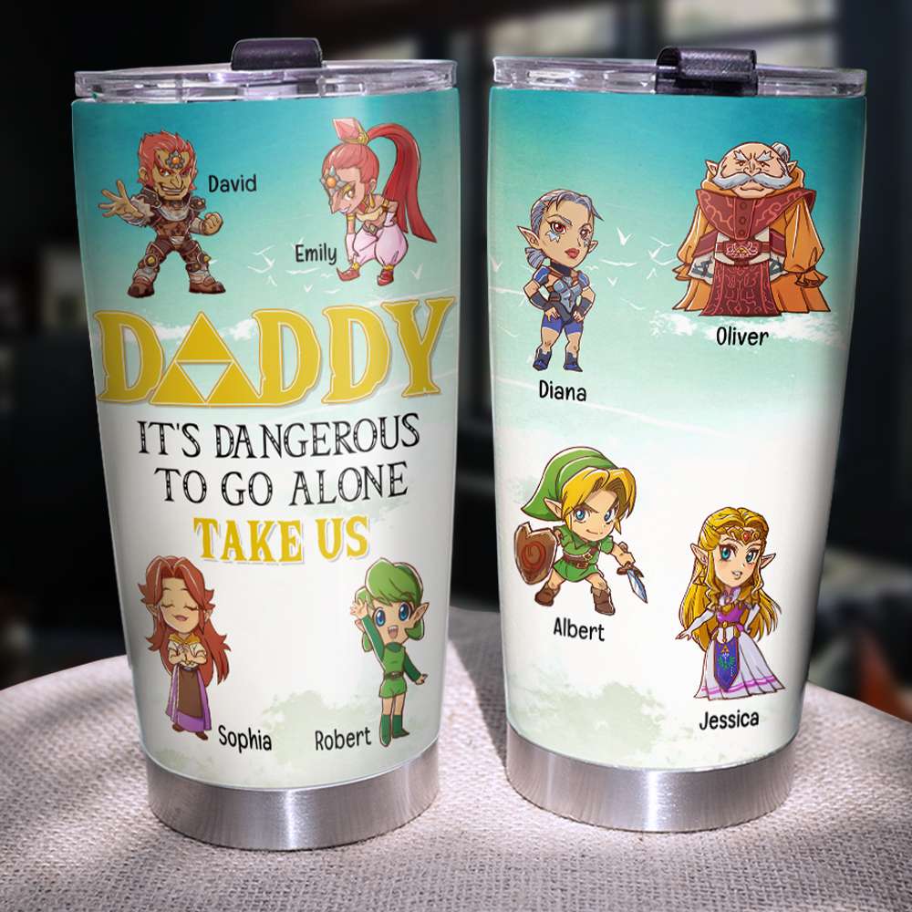 Personalized Daddy Take Us Adventure Tumbler - 20oz