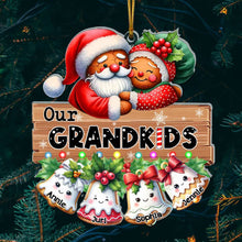 Load image into Gallery viewer, Custom Grandparents&#39; Gingerbread Christmas Ornament Ornament PopCulturePrints
