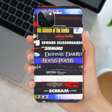 Load image into Gallery viewer, Horror Fans Personalized Phone Case - Horror Novel Book Stack Design
