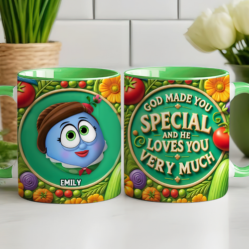 Personalized Christian Coffee Mug - God Made You Special Design Coffee Mug PopCulturePrints