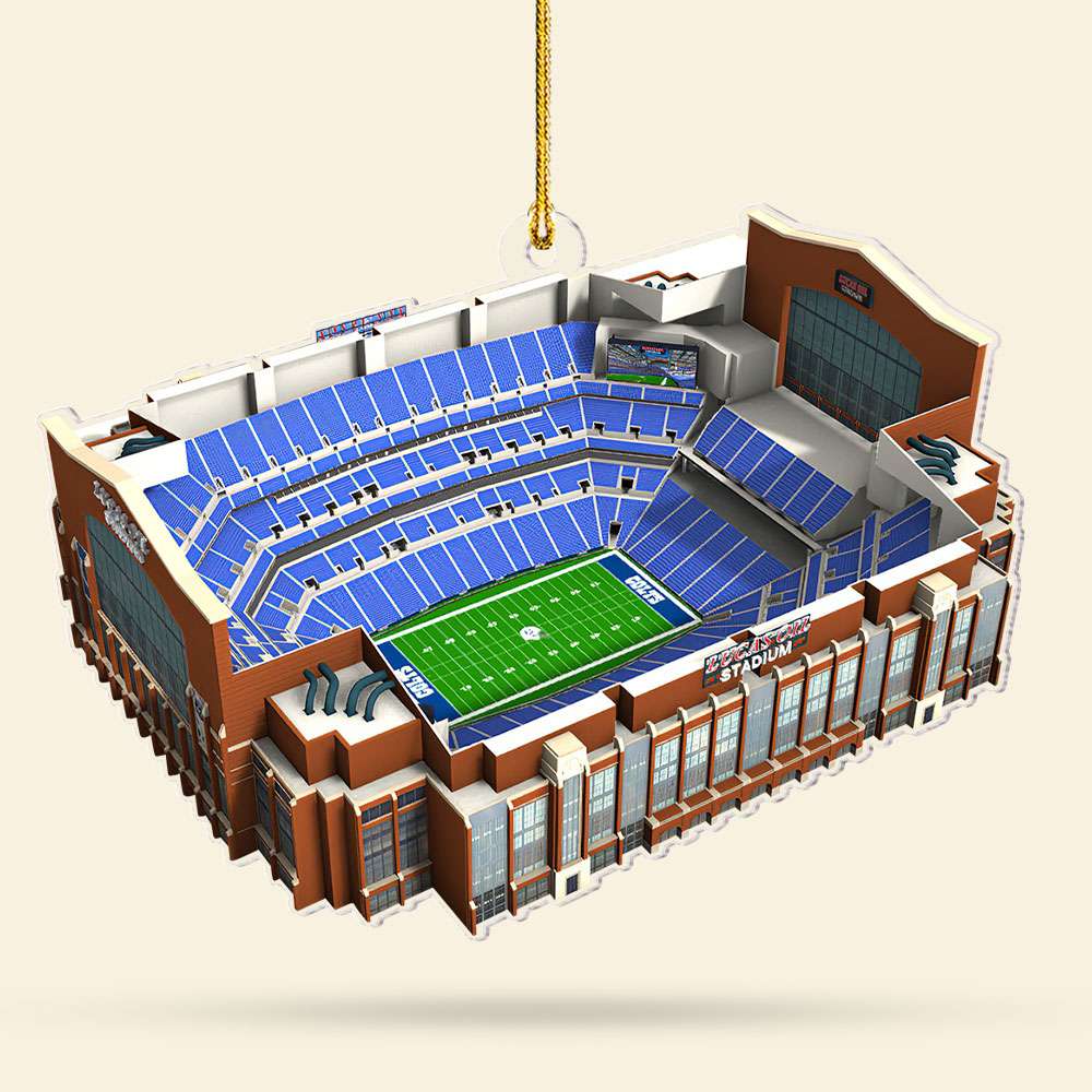 Personalized American Football Stadium Ornament - Custom Gifts for Fans Ornament PopCulturePrints