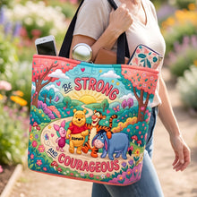 Load image into Gallery viewer, Be Strong And Courageous Tote Bag - Personalized Gift for All Occasions
