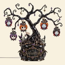 Load image into Gallery viewer, “Illuminate the Holidays with Spooktacular Charm” - Haunted Christmas Tree Light Box, Personalized Gift for Family

