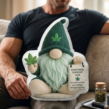 Load image into Gallery viewer, Chill Vibes, Emotional Support Gnome Pillow - Personalized Gifts for Smoking Lovers Pillow PopCulturePrints
