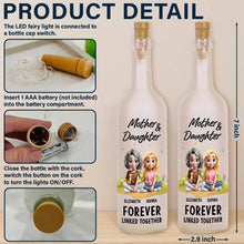 Load image into Gallery viewer, Forever Linked Together - Personalized Bottle Light for Moms and Daughters Bottle Light PopCulturePrints
