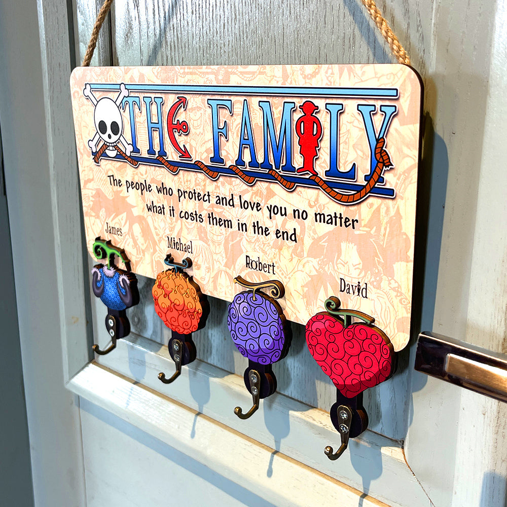 Personalized Family Key Hanger - Themed Design Wood Sign PopCulturePrints