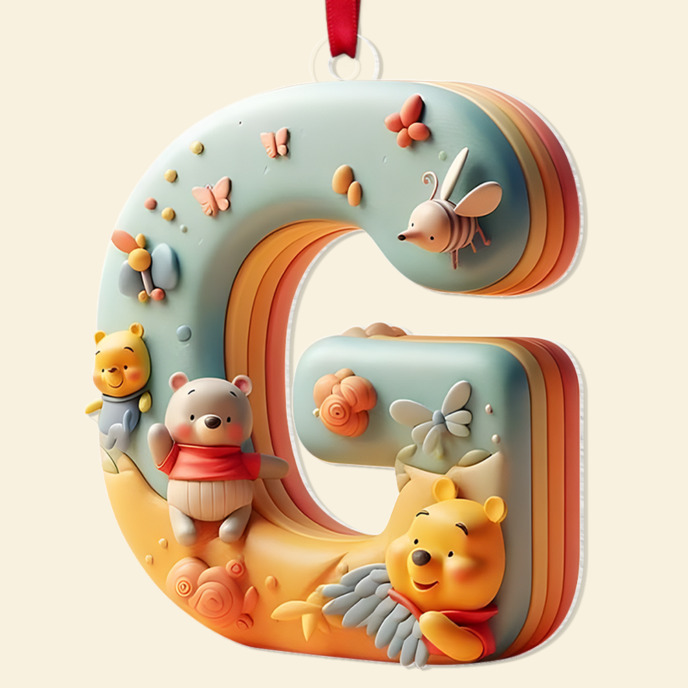 Personalized Movie-Themed Christmas Ornament - Custom Letter Design Ornament PopCulturePrints