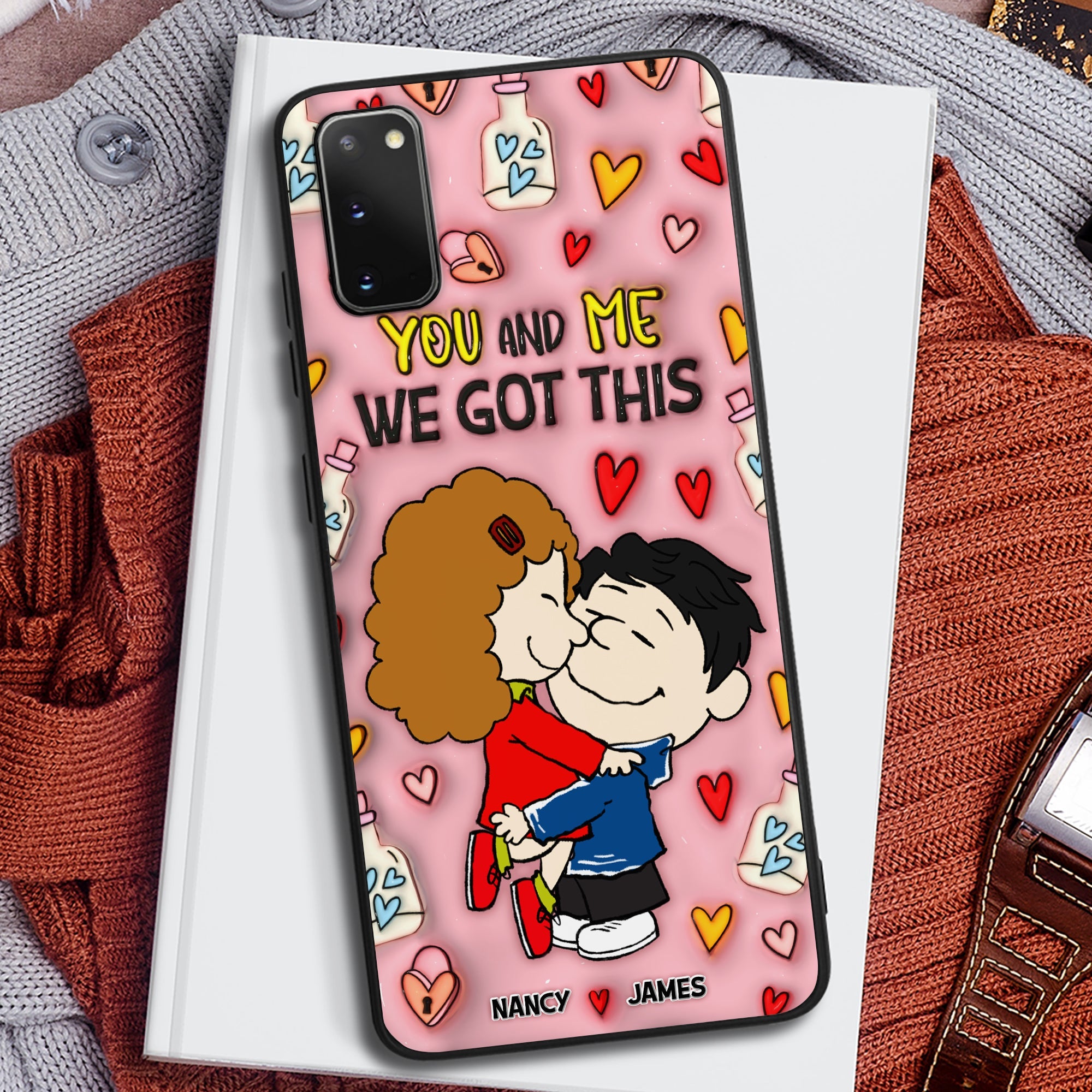 Personalized Couple Phone Case - You And Me, We Got This