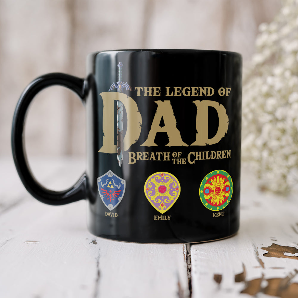 Legend of Dad Personalized Coffee Mug Coffee Mug PopCulturePrints