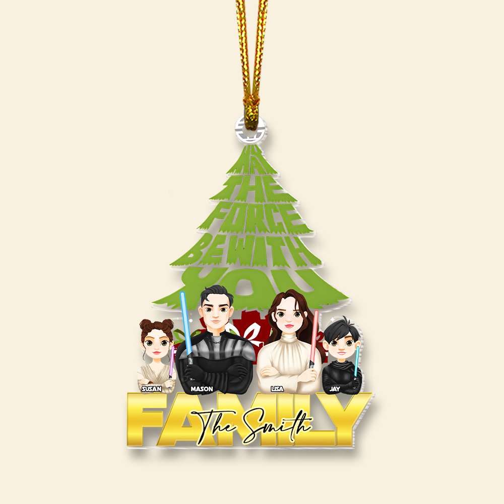 Personalized Family Sci-Fi Christmas Ornament Ornament PopCulturePrints