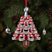 Load image into Gallery viewer, Celebrate the Holidays with Personalized Helmet Christmas Acrylic Ornament - Perfect Gift for Sports Lovers
