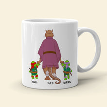 Load image into Gallery viewer, Personalized Turtley Awesome Dad Coffee Mug Coffee Mug PopCulturePrints
