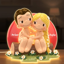 Load image into Gallery viewer, Naughty Couple Acrylic Light Box - Personalized Gift for Couples Who Cherish Playful Moments Light Box PopCulturePrints
