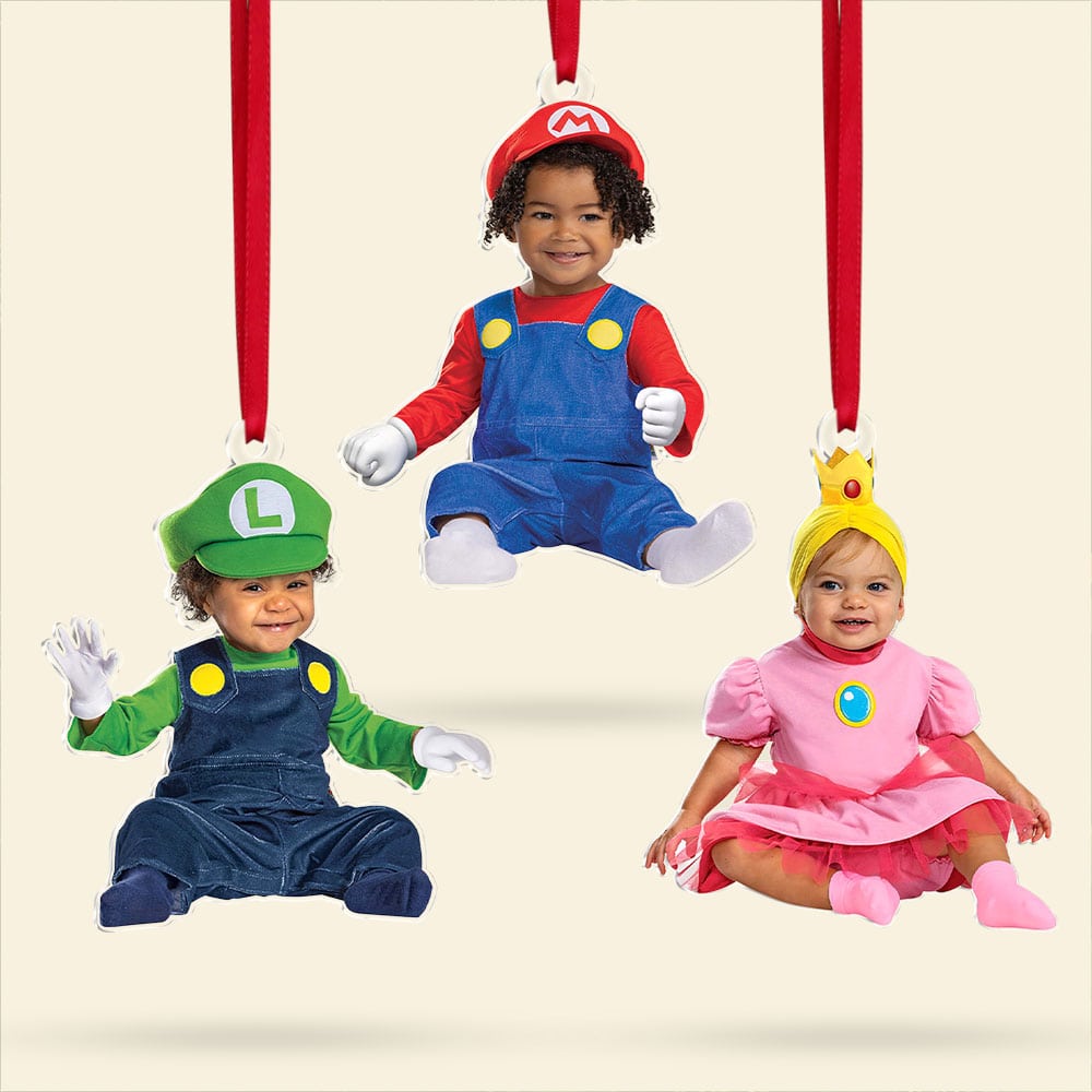 Personalized Kids' Christmas Tree Ornaments - Custom Photo Design Ornament PopCulturePrints
