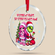 Load image into Gallery viewer, Custom Cartoon Christmas Couple Ornament | Personalized Valentine&#39;s Day Gifts Ornament PopCulturePrints
