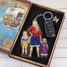 Load image into Gallery viewer, “Mom's Crew: A Unique Tribute to Mothers” - Personalized Keychain, Perfect Gift for Mom &amp; Grandma Keychains PopCulturePrints
