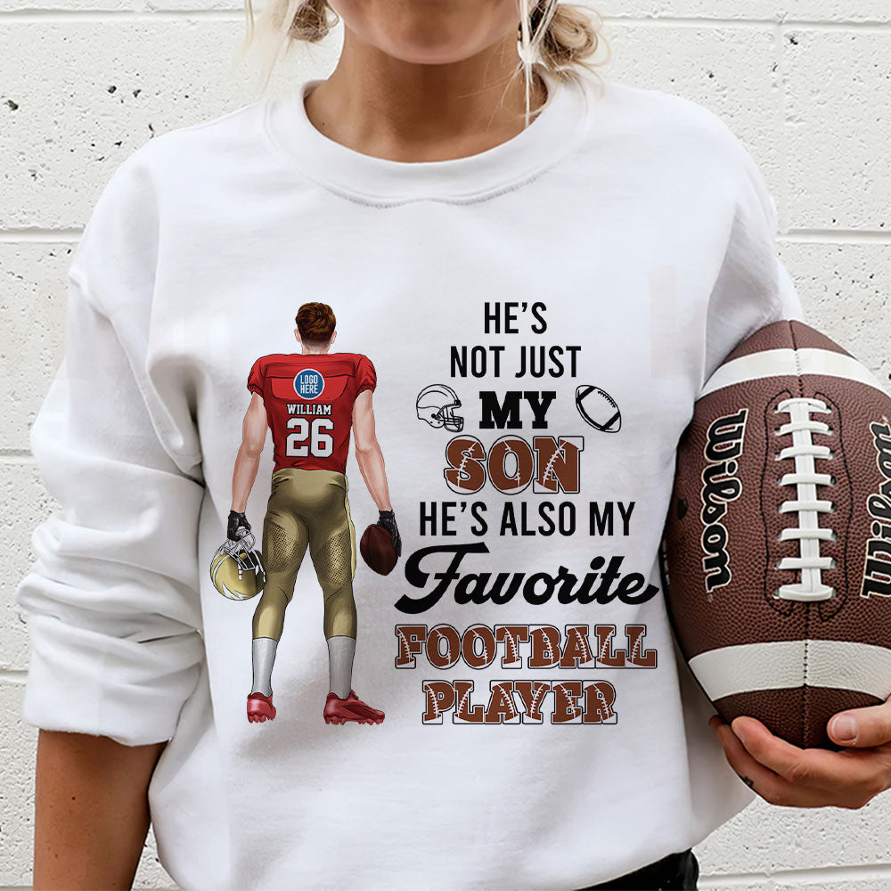 Personalized Mom Shirt - Favorite Football Player Design