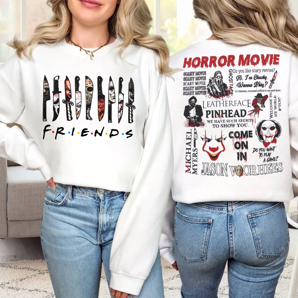 Horror Movie Halloween Hoodie - Perfect Gift for Horror Fans