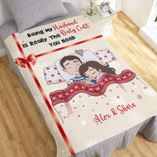 Load image into Gallery viewer, Customized Couple&#39;s Christmas Blanket | Perfect Valentine&#39;s Day Gifts for Winter Blanket PopCulturePrints
