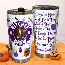 Load image into Gallery viewer, Personalized Witches&#39; Brew Tumbler - Witch Lover&#39;s Halloween Gift Tumbler Cup PopCulturePrints
