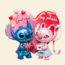 Load image into Gallery viewer, You Are My Person - Cute Alien Couple Personalized Acrylic Fridge Magnet Fridge Magnet PopCulturePrints
