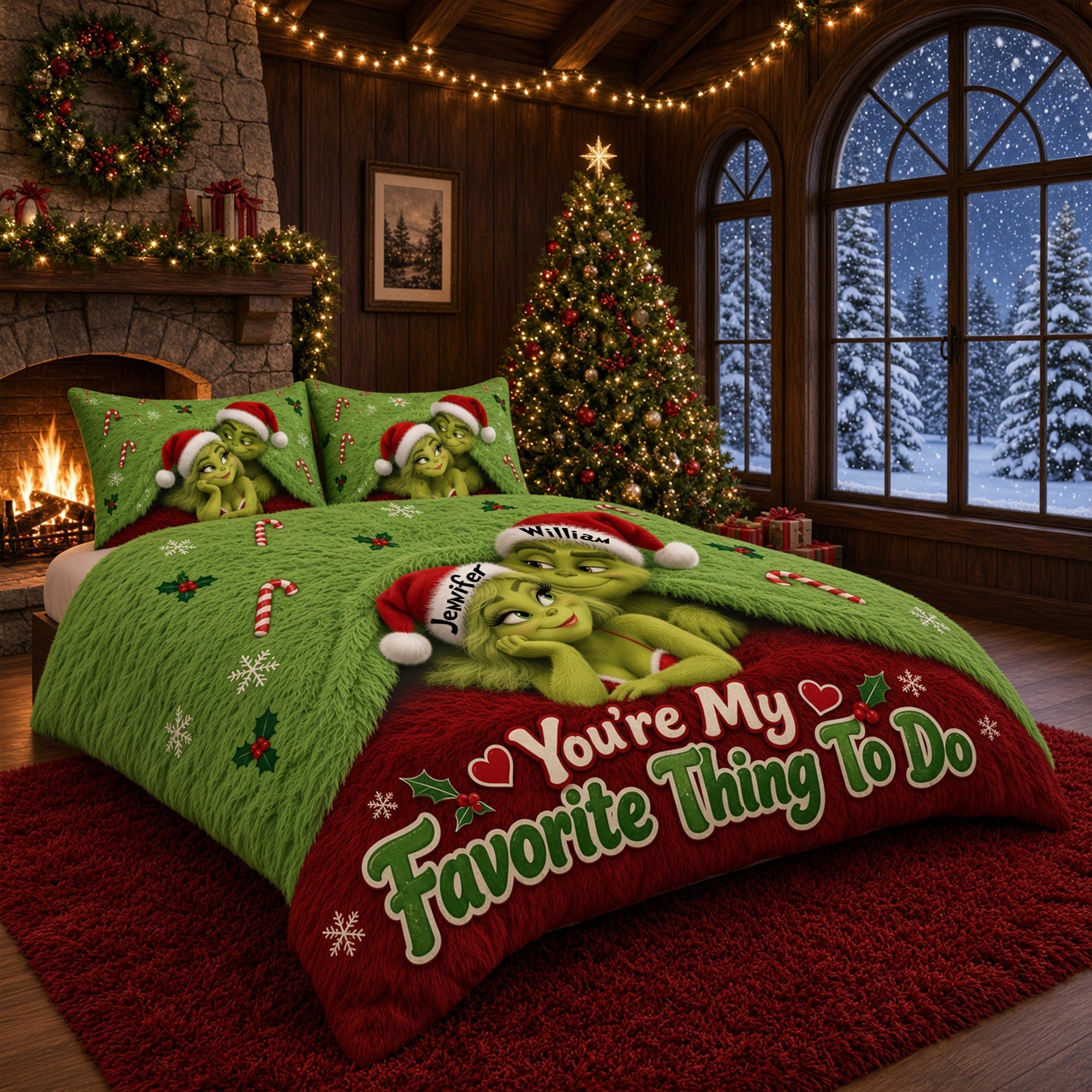 You’re My Favorite Thing To Do Quilt Bed Set - Personalized Gift for Couples