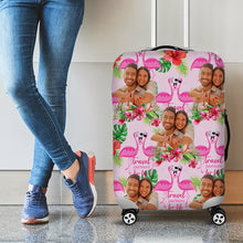 Load image into Gallery viewer, Personalized Couple Luggage Cover - Travel Partners for Life Luggage Covers PopCulturePrints
