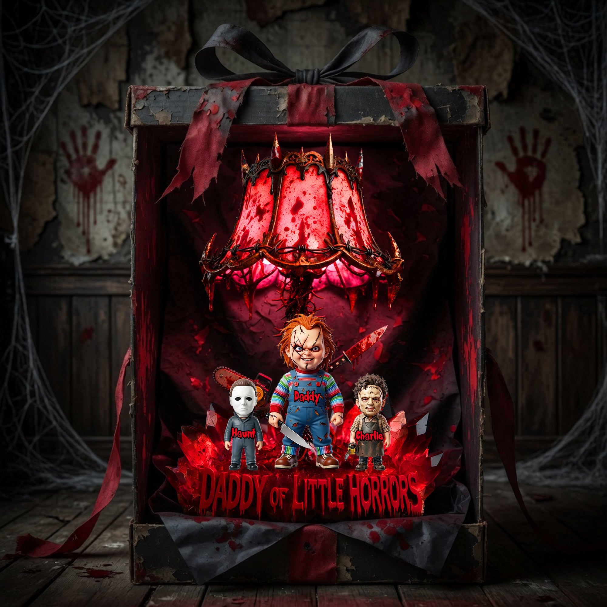 “Embrace the Spooky Spirit!” - Personalized Acrylic Light Box for Horror-loving Dads Light Box PopCulturePrints