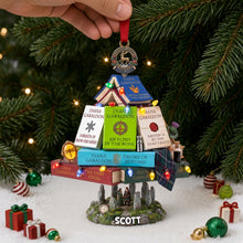 Load image into Gallery viewer, Personalized Book Stack Ornament - Perfect Gift for Novel Fans
