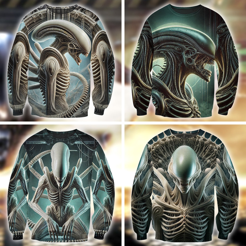Xenomorph Lovers Graphic Tee - Alien Inspired Shirt AOP Products PopCulturePrints