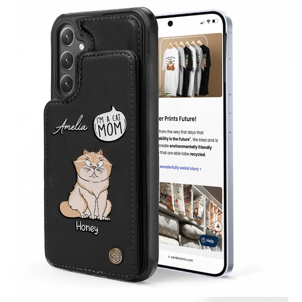 I'm A Cat Person - Personalized Leather Flip Wallet Phone Case Leather Flip Wallet Phone Case PopCulturePrints