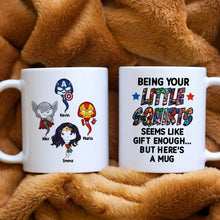 Load image into Gallery viewer, Superhero Themed Personalized Coffee Mug for Dad Coffee Mug PopCulturePrints
