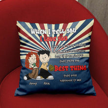 Load image into Gallery viewer, Personalized Y2K Style Couple Square Pillow Pillow PopCulturePrints
