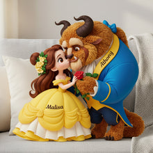 Load image into Gallery viewer, "Together Forever: Personalized Custom Shaped Pillow for Couples" Pillow PopCulturePrints
