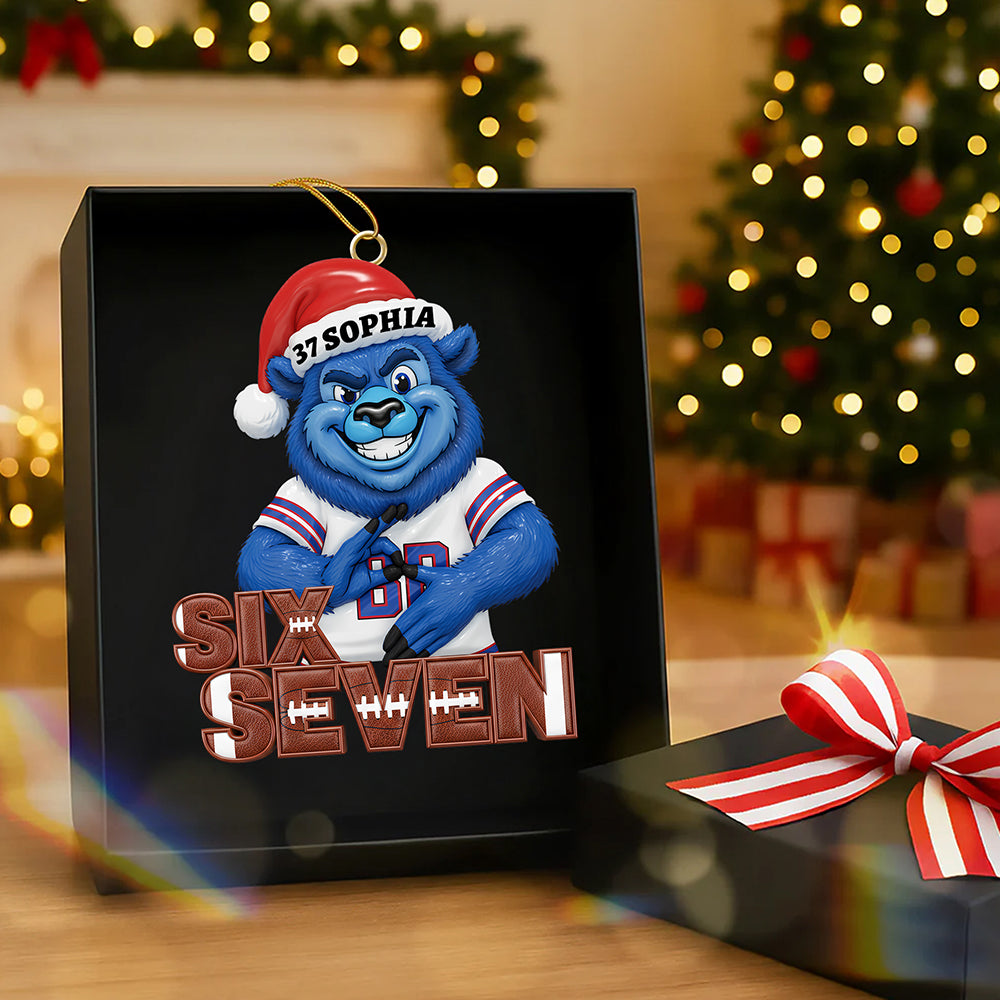 "Celebrate Game Day with Style" - Personalized Game Day Christmas Ornament - Perfect Gift for Sports Fans, Friends, and Family Ornament PopCulturePrints