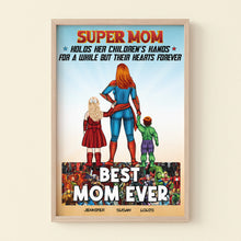 Load image into Gallery viewer, Personalized Super Mom Canvas Print - Custom Gifts for Mother&#39;s Day Poster &amp; Canvas PopCulturePrints
