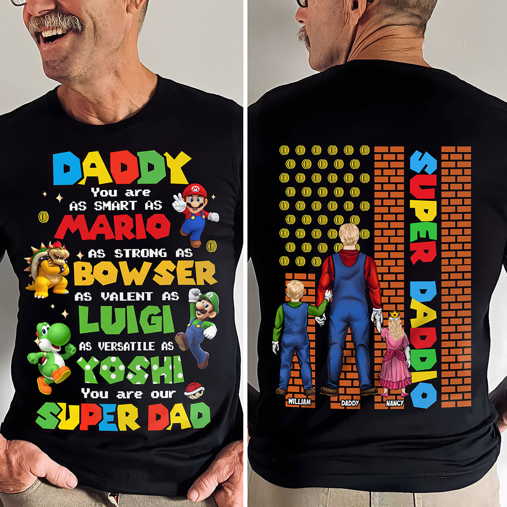 "You Are Our Super Dad" - Personalized Game Dad Shirt - Perfect Gift for Dad and Grandpa Shirts PopCulturePrints