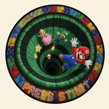 Load image into Gallery viewer, Level Up Your Game Room: Retro Game Mat - Personalized Gift for Gamers Doormat PopCulturePrints
