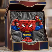 Load image into Gallery viewer, Super Dad: The Ultimate Personalized Gift for Marvel Fans - Customizable Plaque for Dads Shaped Plaques PopCulturePrints
