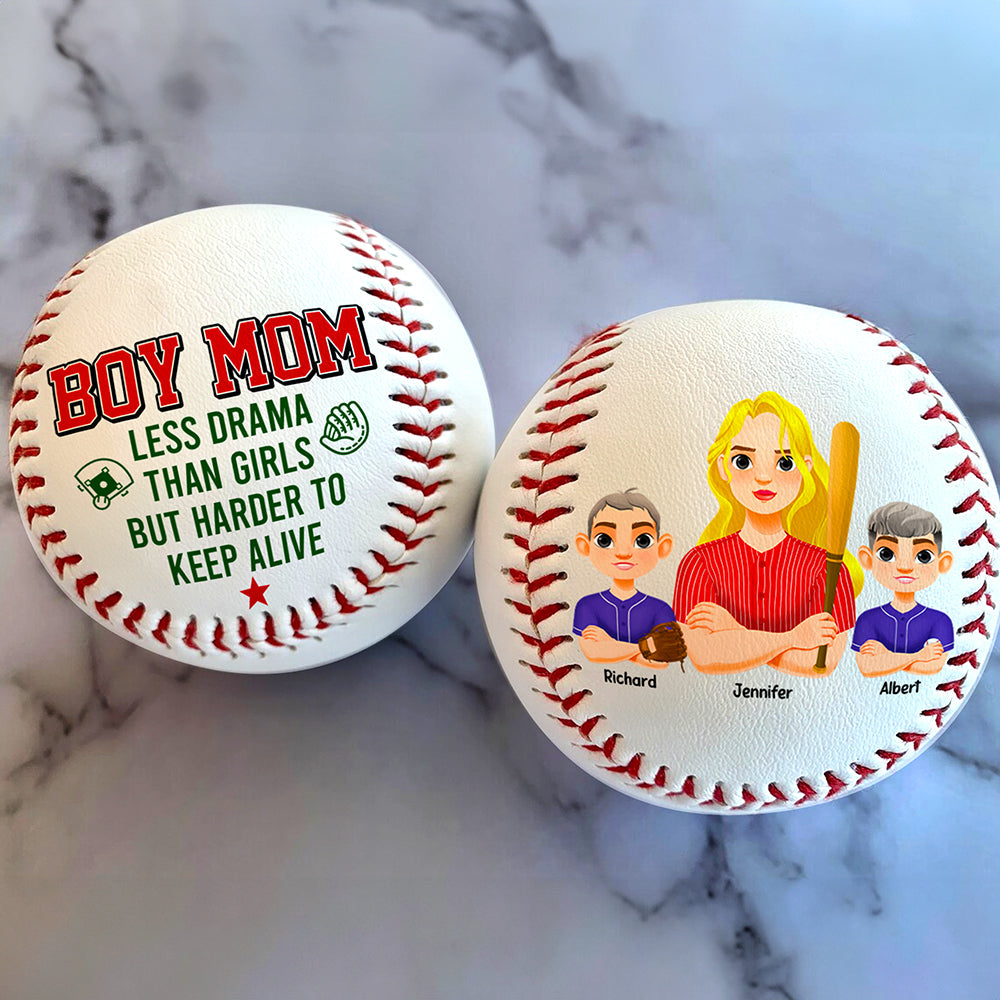 "Celebrate Mother's Day with Fun!" - Personalized Baseball Gift - Custom Gift for Mom, Grandma, and More Baseball PopCulturePrints