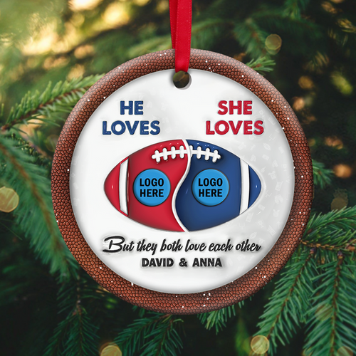 Personalized Family Acrylic Ornament 2024 - Customizable Valentine's Day Gifts Ornament PopCulturePrints